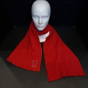 Le Chateau Red and White Reversible Scarf
